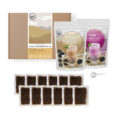 Classic and Taro Bubble Tea Kit with Instant Tapioca Pearls product image
