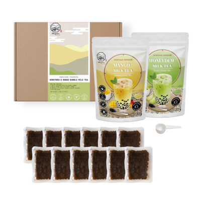 Honeydew and Mango Bubble Tea Kit with Instant Tapioca Pearls product image