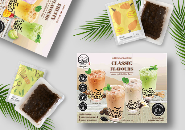 discover our collection bubble tea kits with individual sachets