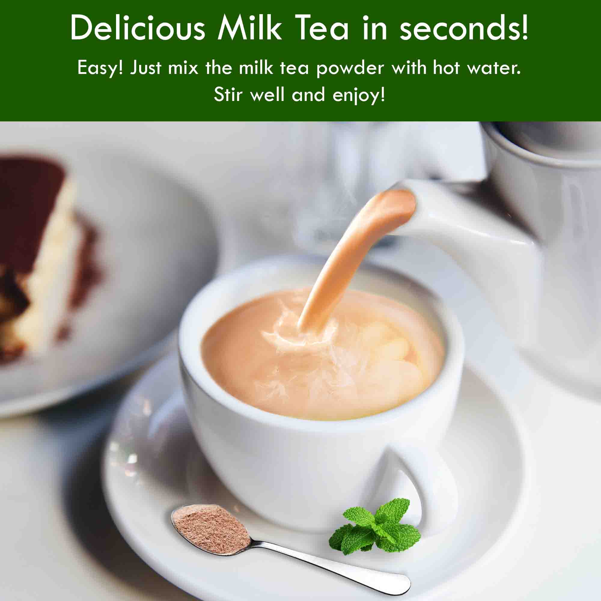 delicious milk tea can be made in seconds