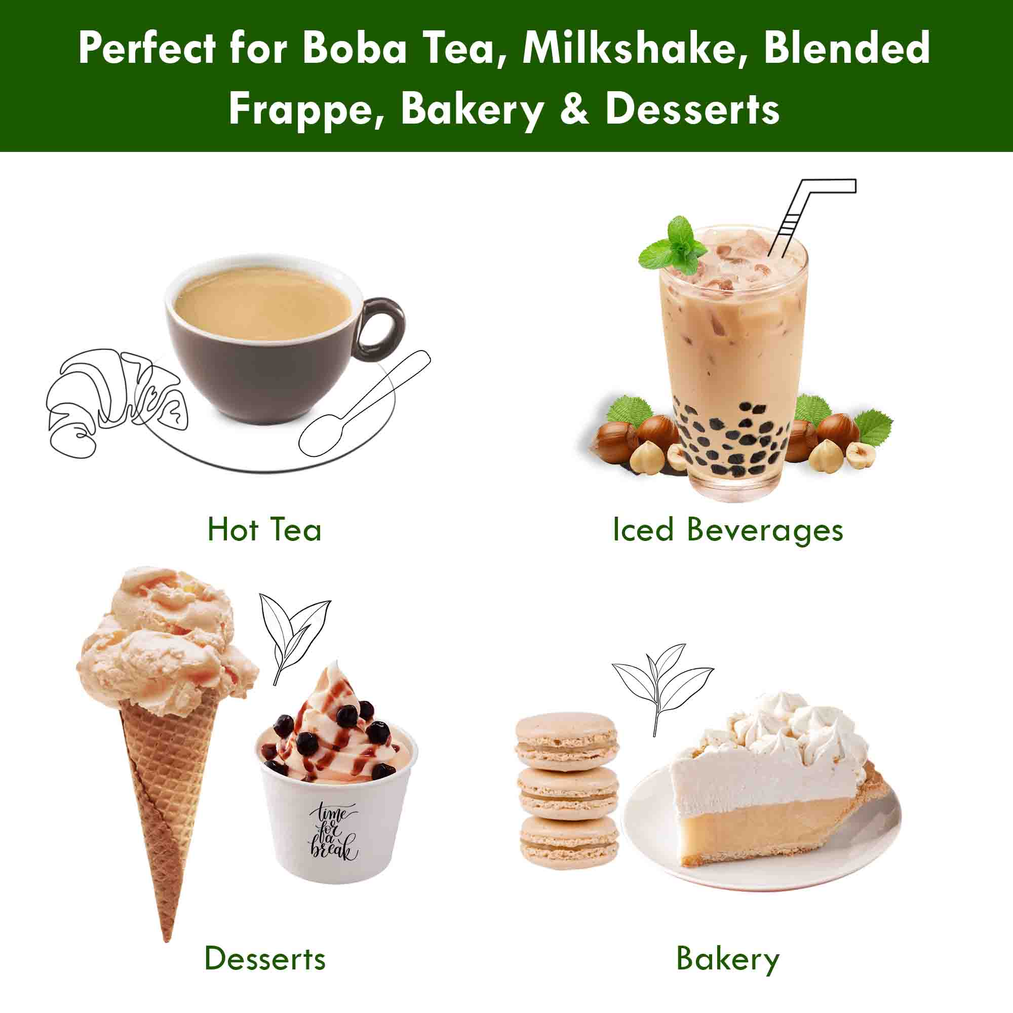 bubble tea product perfect for making drinks bakery and desserts