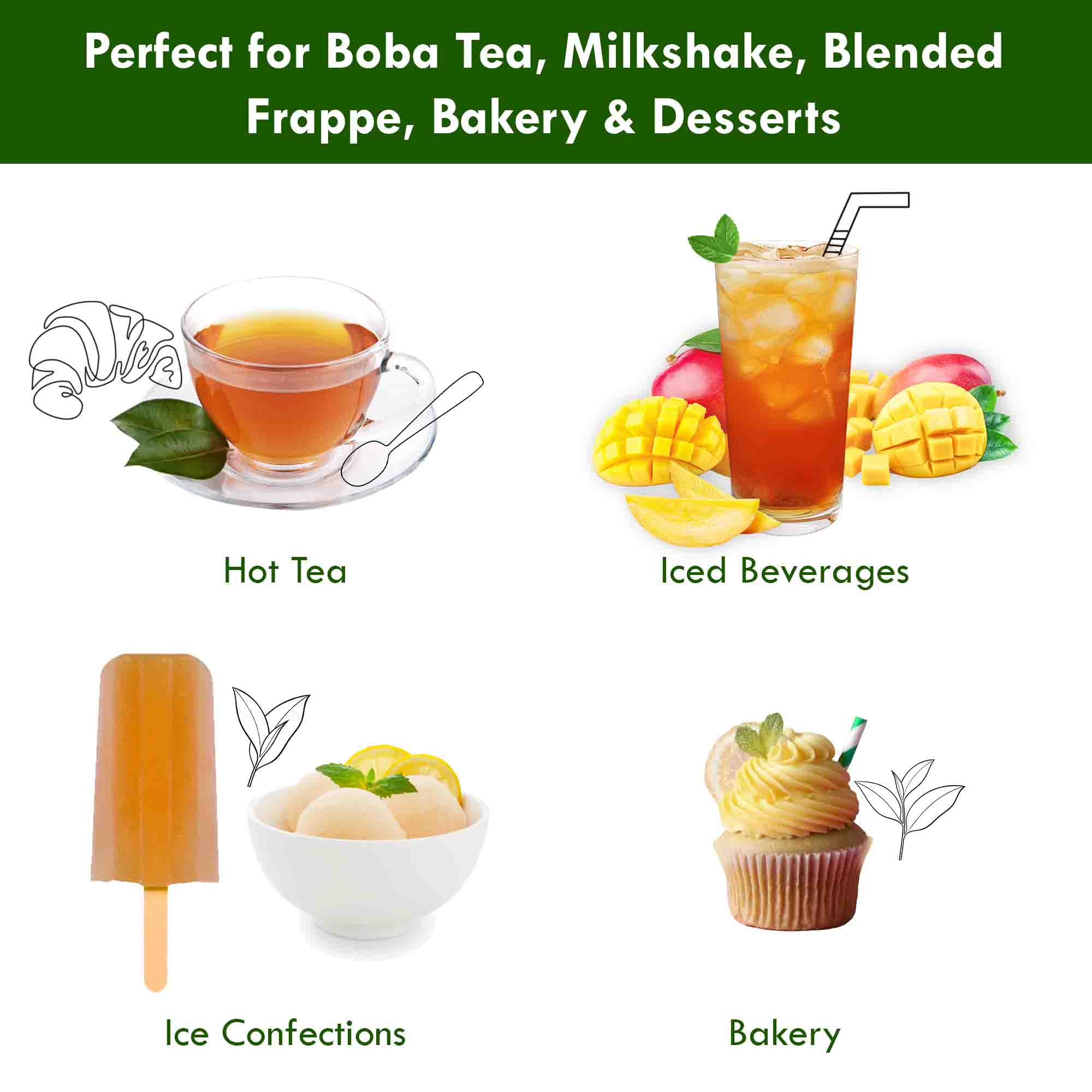 iced tea product perfect for making drinks bakery and desserts