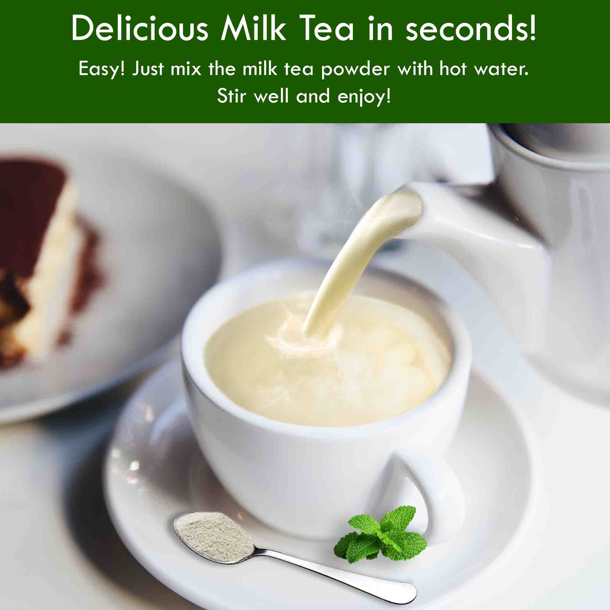 delicious milk tea can be made in seconds