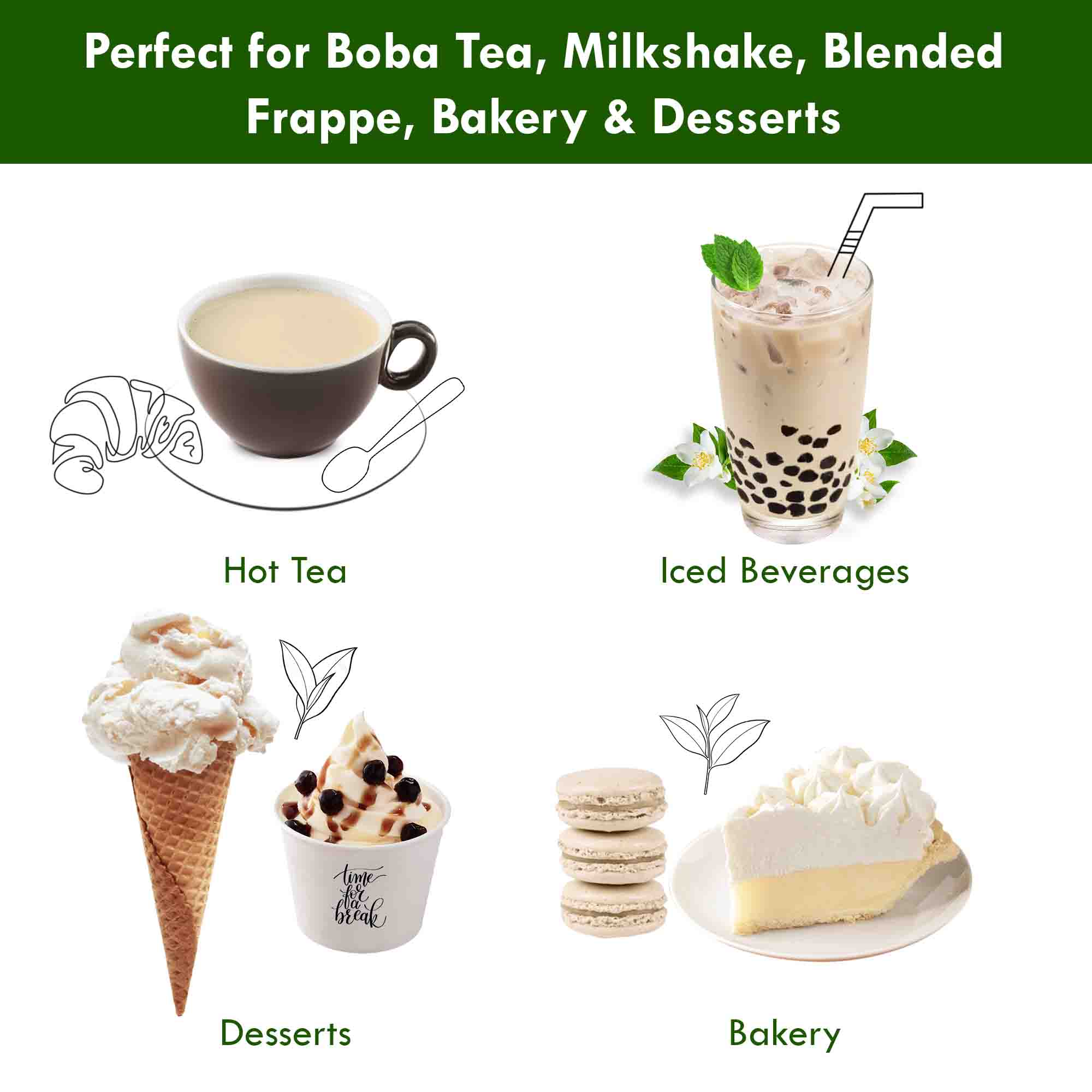 bubble tea product perfect for making drinks bakery and desserts