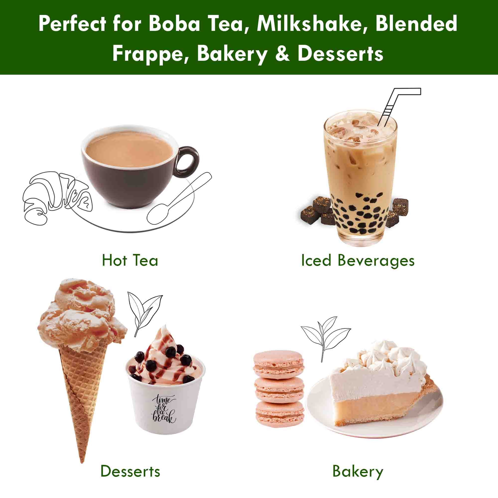 bubble tea product perfect for making drinks bakery and desserts